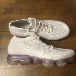 Nike Air Vapormax Shoe Women 5.5 Light Violet Flyknit Running Sneaker 849557-501